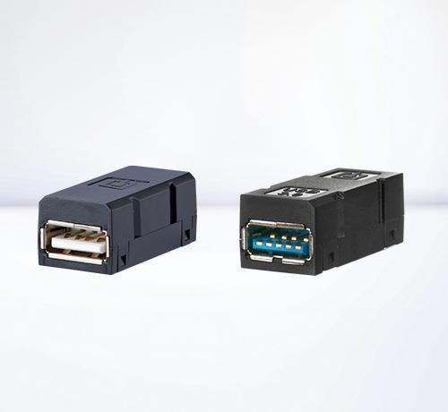 Connecteurs mâles et femelles pour câblage réseau | USB