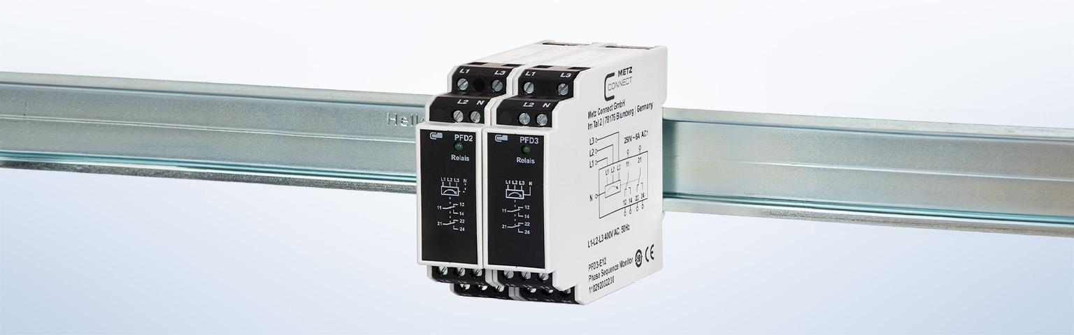 Neues Drei-Phasenüberwachungsrelais von METZ CONNECT