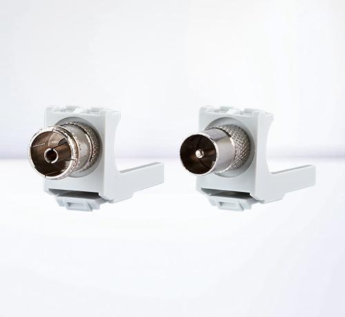 Stecker und Buchsen Koax