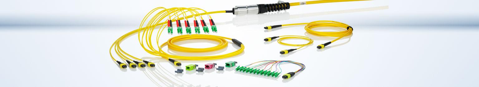 MPO/MTP®-Steckverbindungen und Kabelkonfektionen
