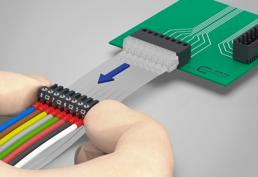 Easy connection and disconnection of the entire clamp
