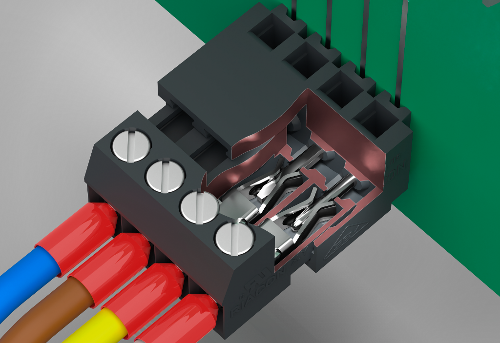 Connexion flexible des connecteurs mâles grâce au contact tulipe