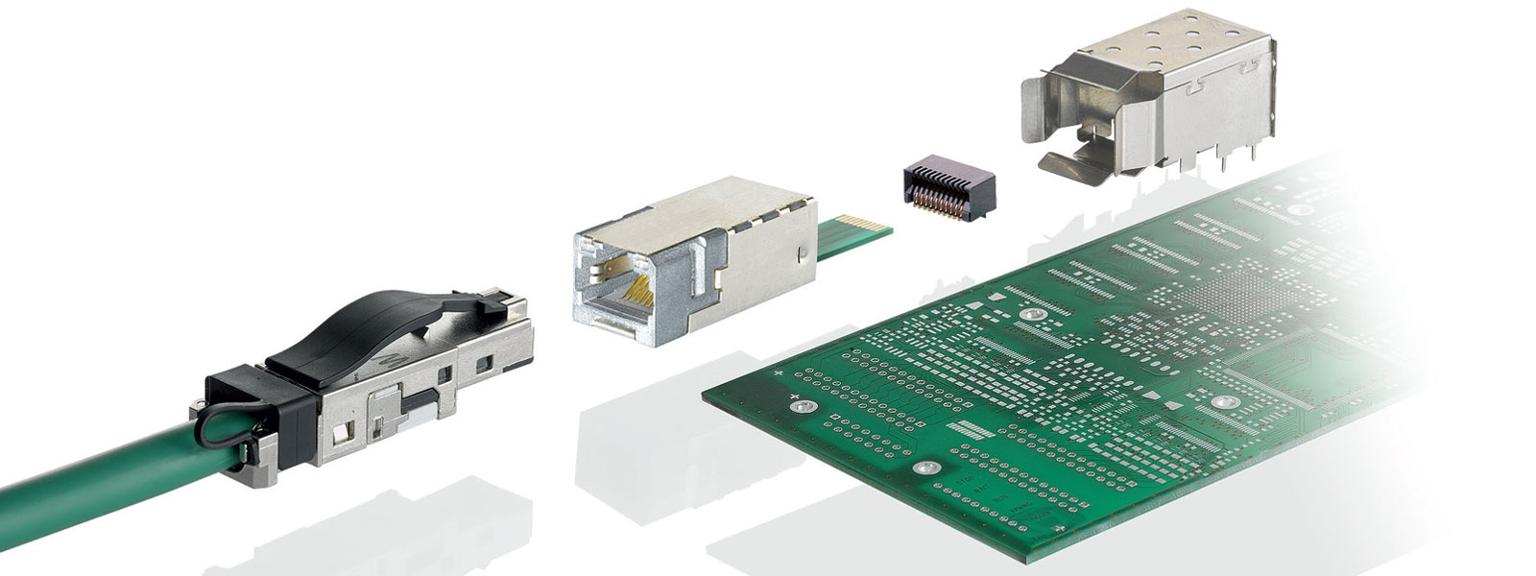 PC board jacks and plugs RJ