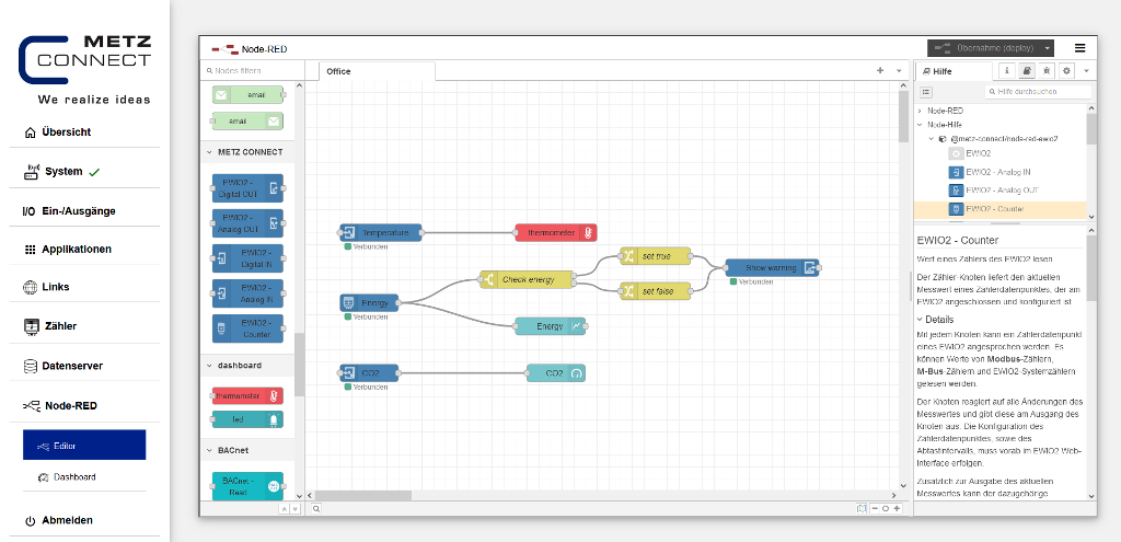 Datenstromorientierte Programmierung per Drag & Drop