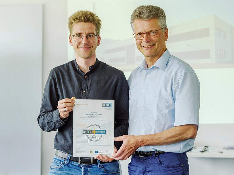 METZ CONNECT TECH erhält erstes KEFF+Label für Ressourceneffizienzmaßnahmen