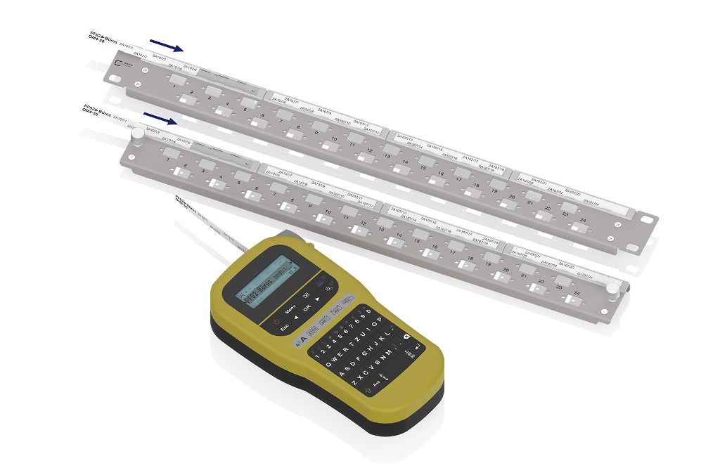 Beschriftungsfeld | Mit Etikettendrucker bedruckt