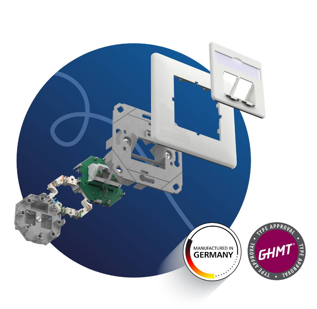 RJ45-Anschlussdose Komponenten