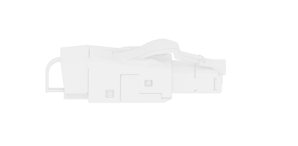 E-DAT RJ45 field plug ultra short Cat. 6 Class EA