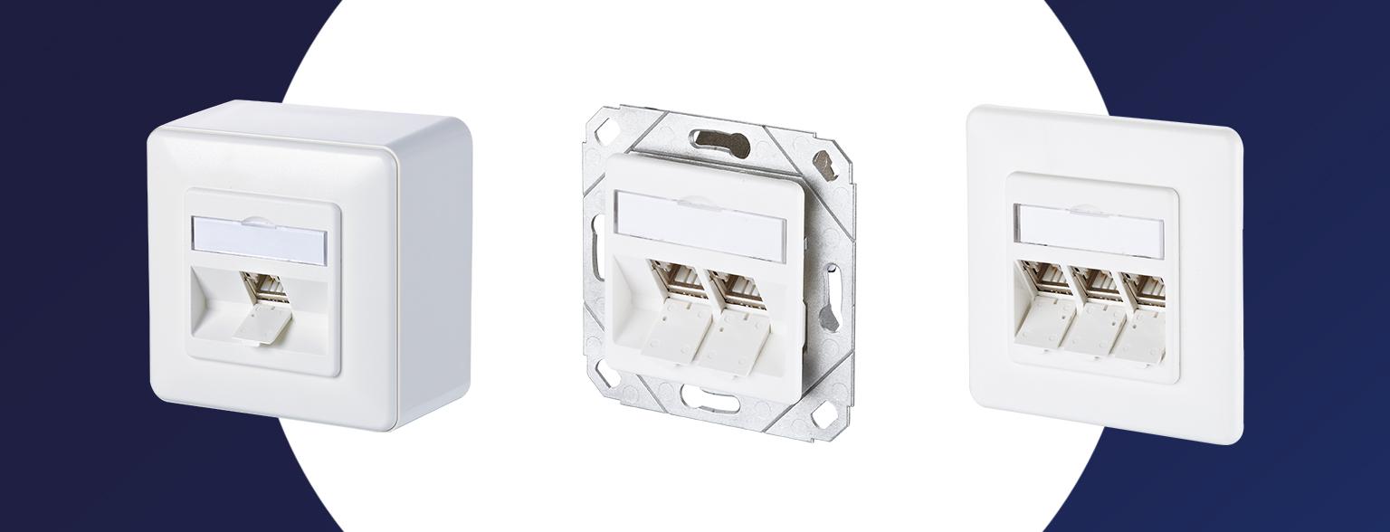 Options de couleurs supplémentaires Boîtiers de connexion modulaires, disponibles en RAL 9010 et RAL 9016