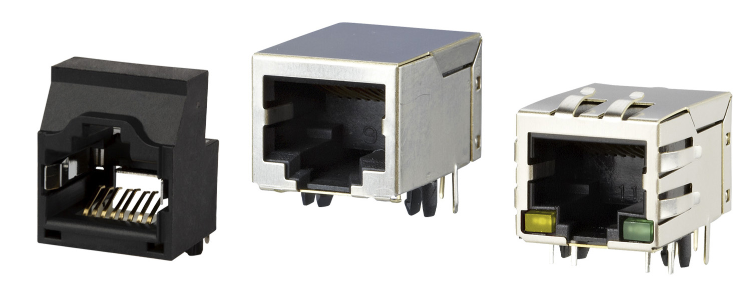 Connecteur femelle pour circuit imprimé RJ45 | blindée