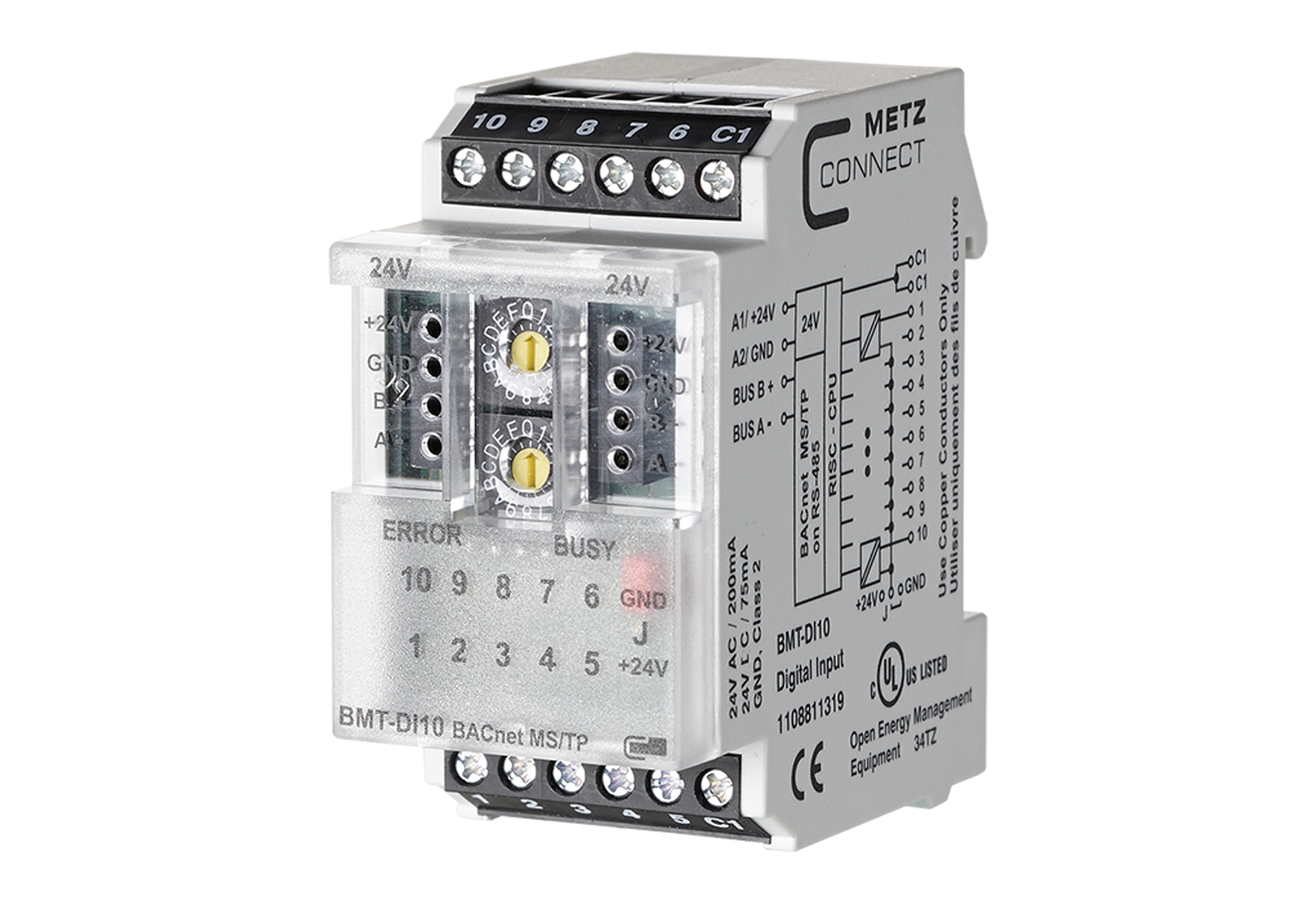 Composants BACnet MS/TP pour module d’entrée | Contrôle des ac-cès