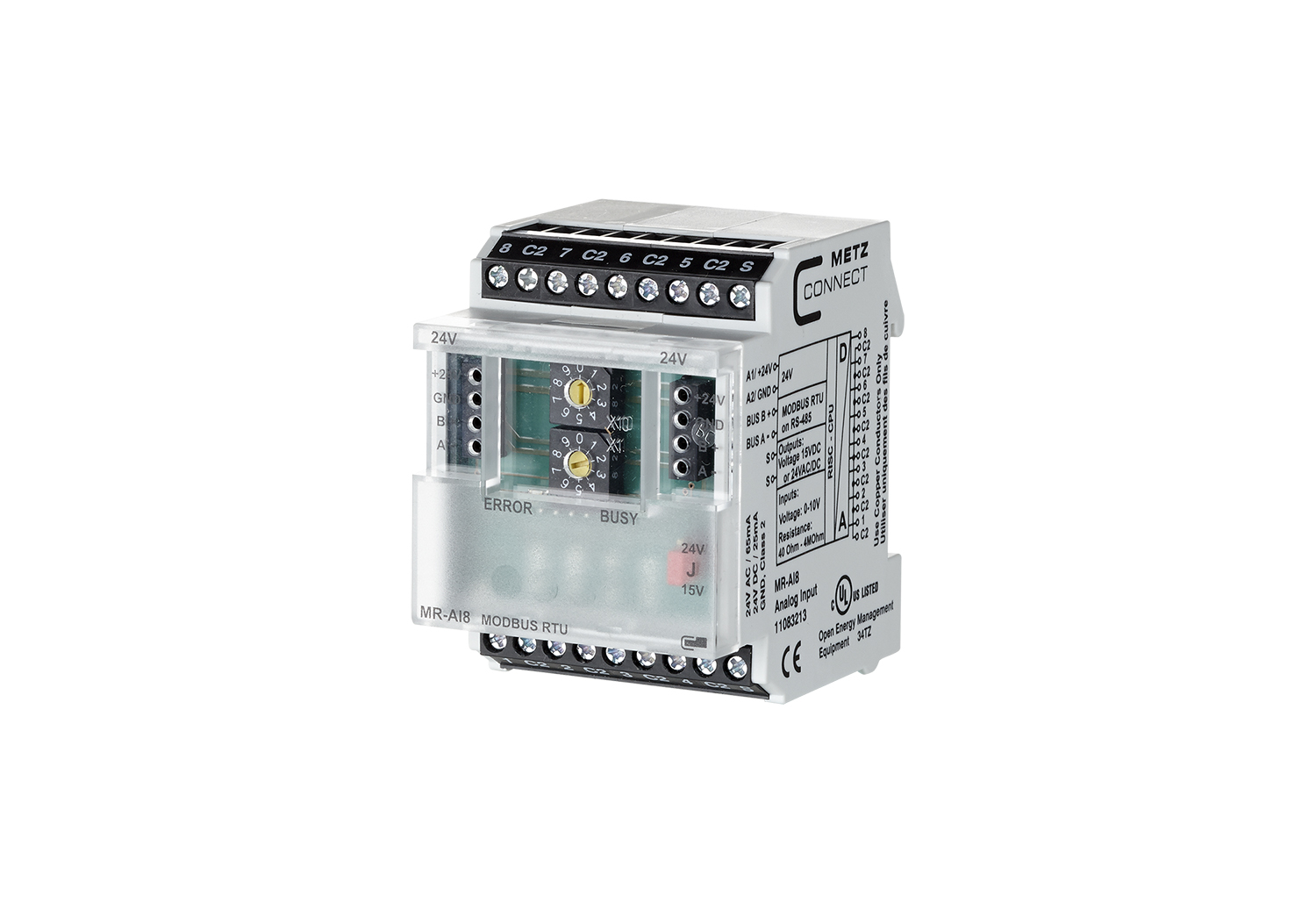 Temperaturüberwachung Heizungsanlage | MR-AI8 Modbus RTU 
