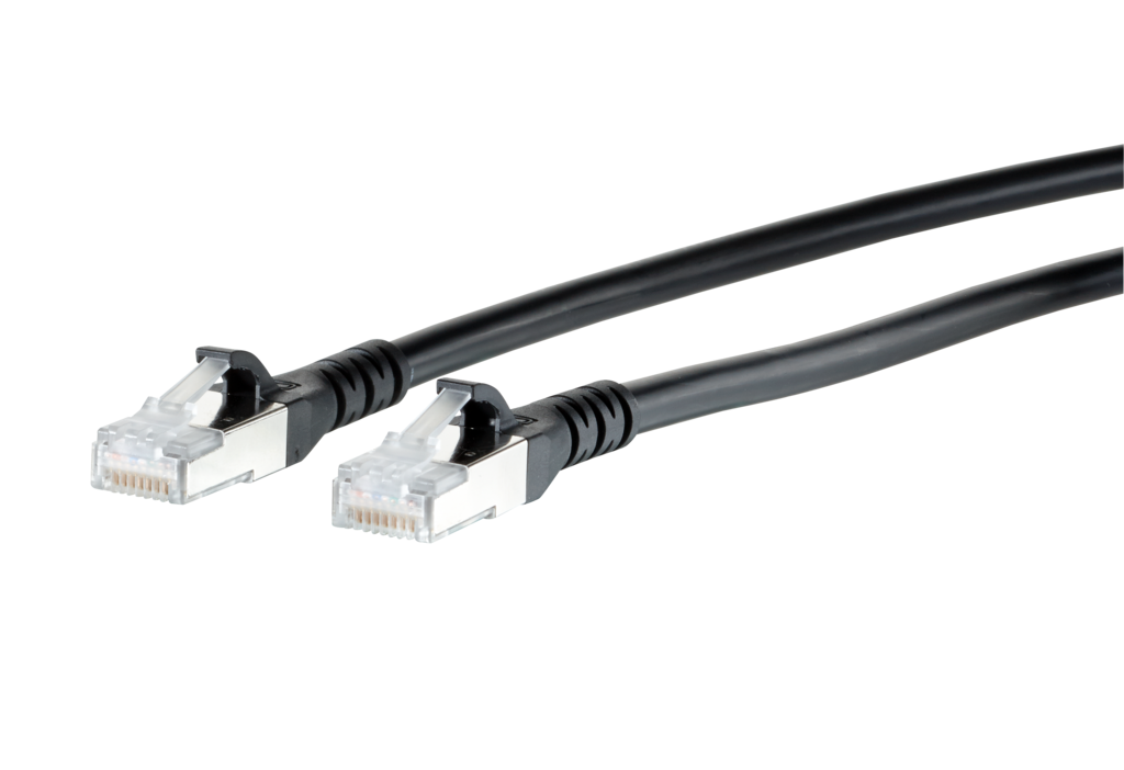 Patchkabel Cat.6<sub>A</sub> AWG 26 0,2 m schwarz