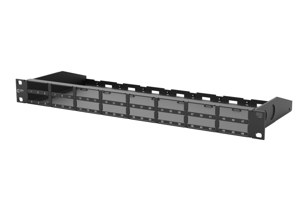 DCCS2 BGT 19 Zoll 1HE Baugruppenträger schwarz